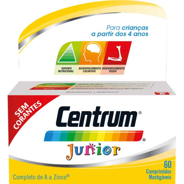 CENTRUM JUNIOR 60 COMPRIMIDOS MASTIGÁVEIS