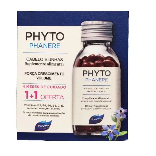 Phyto Phytophanère Cápsulas 120 Unidade(s) com Oferta de Cápsulas 120 Unidade(s)