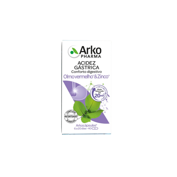 Arkocapsulas Olmo Verm & Zinco CapsX40,   cáps