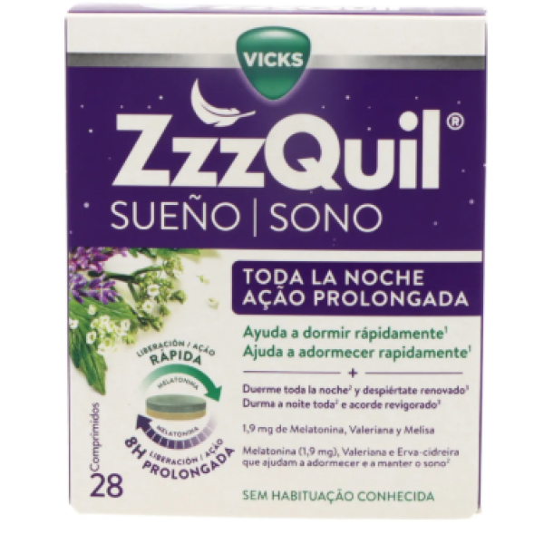 Zzzquil Sono Ação Prolongada Comp X28,   comp