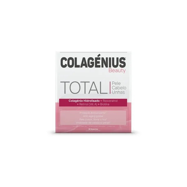 Colagénius Beauty Total Saq Morango X30,   pó sol oral saq