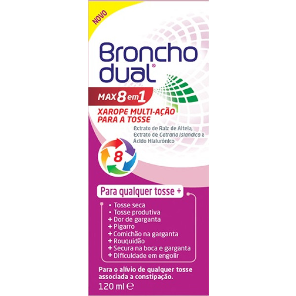 Bronchodual Max 8 em 1 Xarope 120Ml,