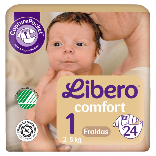 Libero Comfort 1 Fralda 2-5Kg X24,