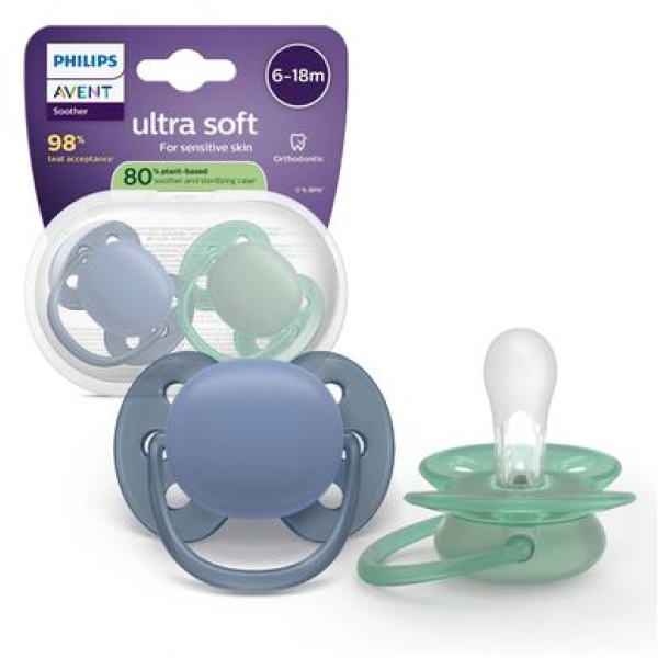 Philips Avent Chup Eco UltSoft 6-18MBX2,