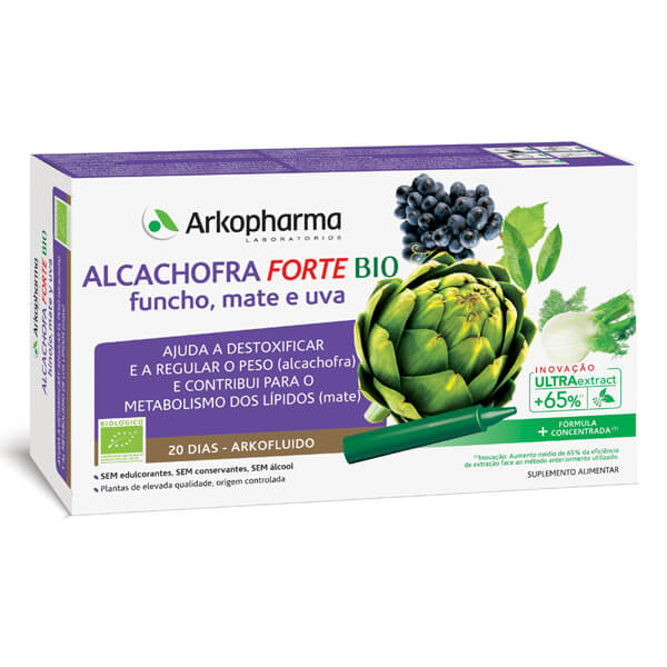 ARKOPHARMA ALCACHOFRA FORTE 15 ML 20 ÂMPOLAS