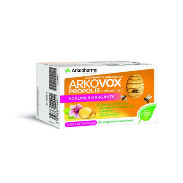 Arkovox Propolis+ Vit C Framboesa Comp X 24