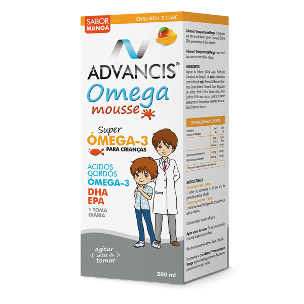 ADVANCIS OMEGA MOUSSE MANGA XAROPE 200 ML