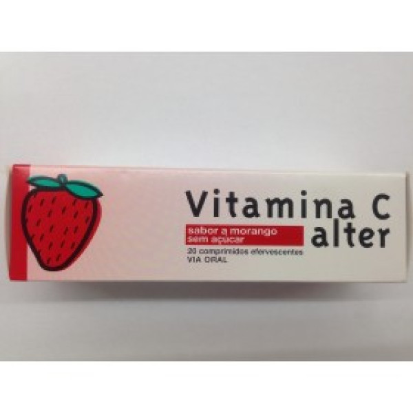 Vitamina C Alter Morango, 1000 mg x 20 comp eferv