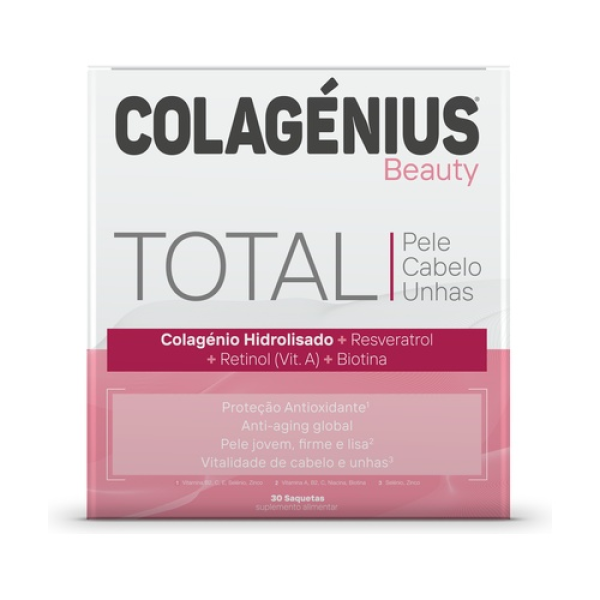 COLAGENIUS BEAUTY 30 x 11,5g carteiras 30 CARTEIRAS X 11,5GR