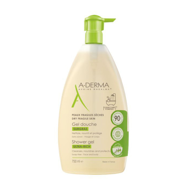 A-Derma Gel Duche Ult Rico 750ml,